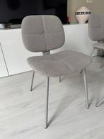 4 eetkamerstoelen teddy grijs, Huis en Inrichting, Stoelen, Ophalen, Zo goed als nieuw, Grijs