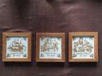 Set met  3 agio tegeltjes van sigarendoos, collectors item, Verzamelen, Rookartikelen, Aanstekers en Luciferdoosjes, Ophalen of Verzenden