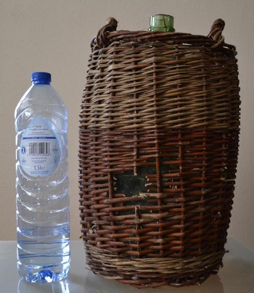 1 antieke oude vintage mandfles retro wijnfles gistfles, Antiek en Kunst, Curiosa en Brocante, Ophalen