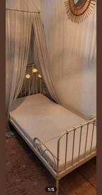 Ikea minnen kinderbed meegroei bed wit inclusief klamboe., Kinderen en Baby's, Kinderkamer | Bedden, Ophalen, Gebruikt, 70 tot 85 cm