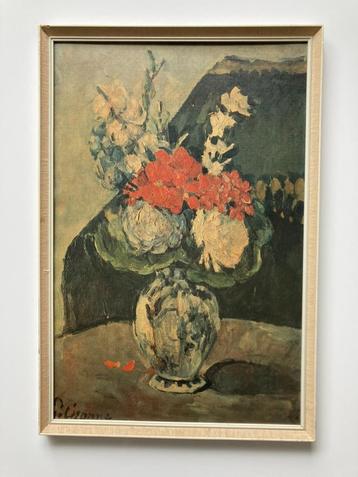 Vintage kunstwerk van Cezanne Deltfs blauwe vaas beschikbaar voor biedingen