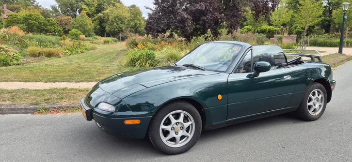 Mazda MX 5 u9 uit 1992., Auto's, Mazda, Particulier, MX-5, Benzine, Cabriolet, Handgeschakeld, Groen, Zwart, Stof, Achterwielaandrijving