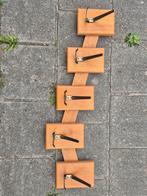 Vintage Houten Wandkapstok met 5 Haken, Gebruikt, Minder dan 100 cm, Hout, Ophalen