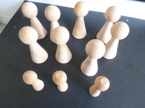 Kegels (hout) voor kegelpoppen, Boeken, Hobby en Vrije tijd, Nieuw, Houtbewerking, Verzenden
