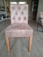 Riviera Maison eetkamerstoel Pellinileer beige, Huis en Inrichting, Stoelen, Ophalen, Overige kleuren, Leer, Zo goed als nieuw