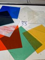 meerdere gekleurde glas platen glaslood of tiffany, Hobby en Vrije tijd, Knutselen, Verzenden, Nieuw, Geschikt voor snijden