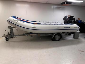 Nwe Lodestar RIB 460 met 50 pk op knuppel en kanteltrailer  beschikbaar voor biedingen