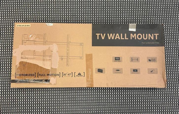 TV Muurbeugel met motor - compleet in Doos, Audio, Tv en Foto, Televisiebeugels, Nieuw, Ophalen of Verzenden