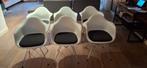 6 Vitra DAR stoelen (orgineel) met kussens, Huis en Inrichting, Stoelen, Ophalen, Kunststof, Gebruikt, Wit