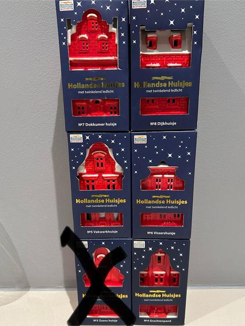 Hollandse huisjes met lichtje nr 4-8 Postcode Loterij, Diversen, Kerst, Nieuw, Ophalen of Verzenden
