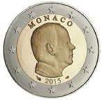 2 Euro Monaco 2015 - Reguliere Munt - UNC, Postzegels en Munten, Munten | Europa | Euromunten, 2 euro, Monaco, Losse munt, Verzenden