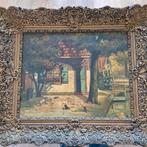 2 Antieke schilderijen met gipsen lijsten, Antiek en Kunst, Kunst | Schilderijen | Klassiek, Ophalen