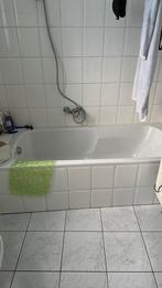 Badkuip ucosan met glaswand driedelig tegen spatten wit, Ophalen, Gebruikt, Met bad