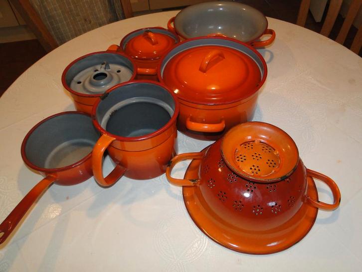 emaille  partij, Antiek en Kunst, Antiek | Emaille, Ophalen of Verzenden