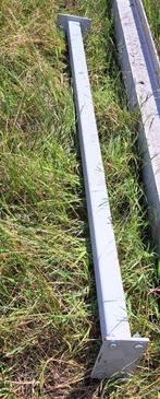 Witte Stalen koker / ijzeren koker / staander, Doe-het-zelf en Verbouw, Metalen, Ophalen, Gebruikt, IJzer