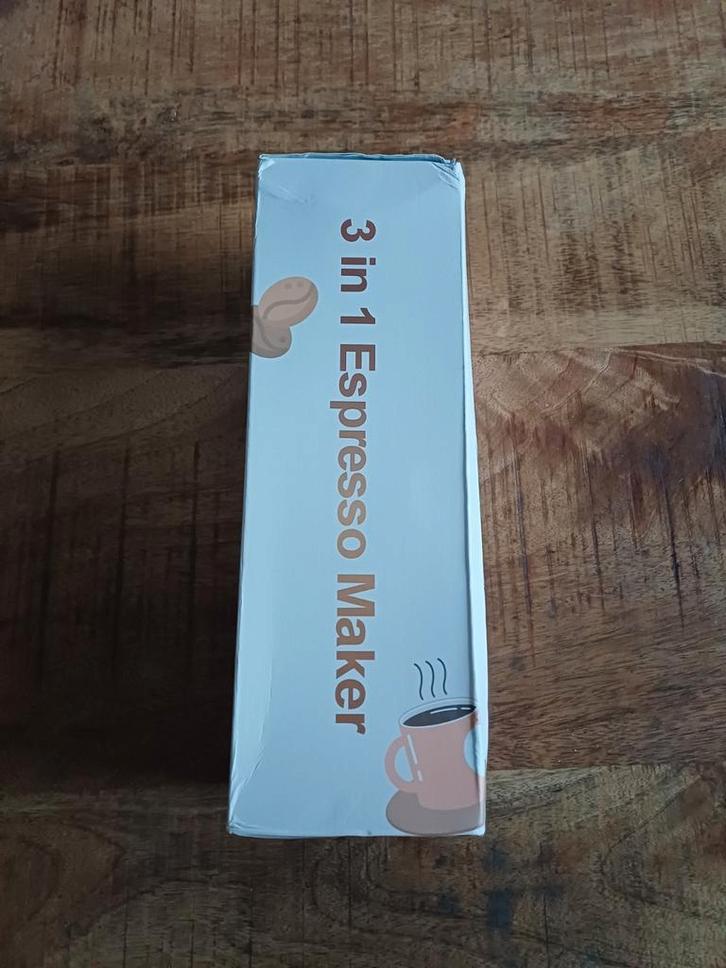 3 in 1 Portable Espresso Maker - Nieuw!, Witgoed en Apparatuur, Koffiezetapparaten, Nieuw, Gemalen koffie, Koffiebonen, Espresso apparaat