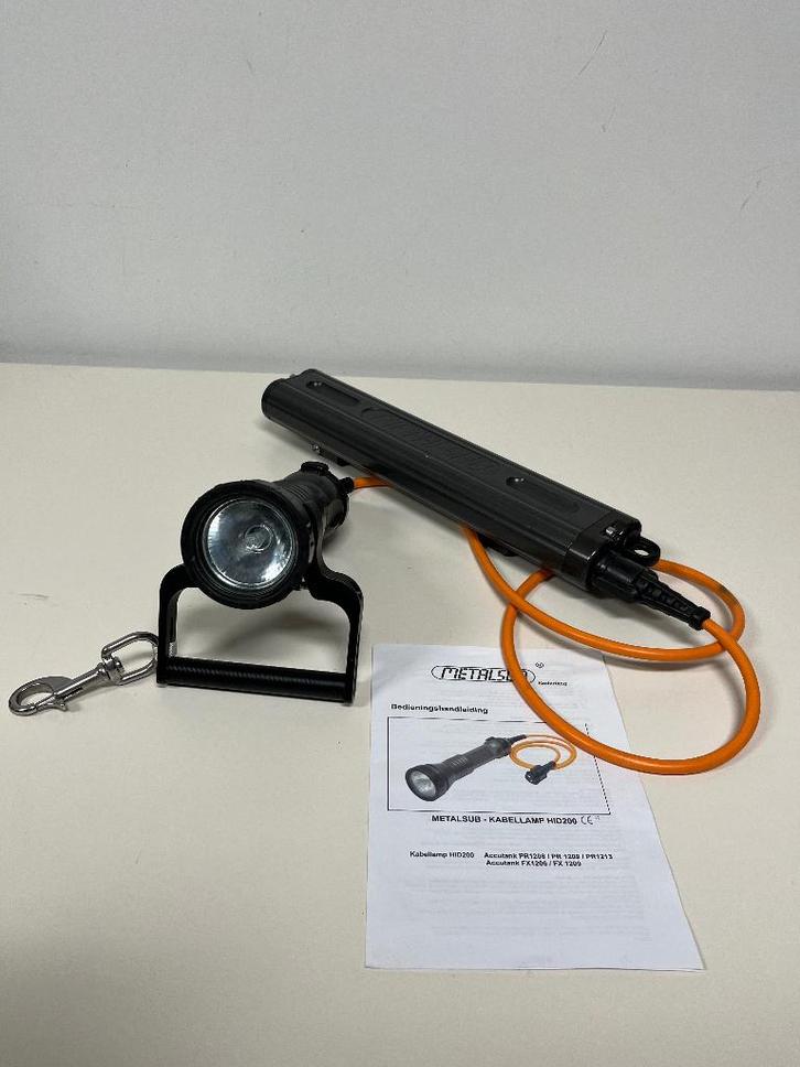 Metalsub Kabellamp HID200, Watersport en Boten, Duiken, Gebruikt, Duiklamp, Ophalen of Verzenden