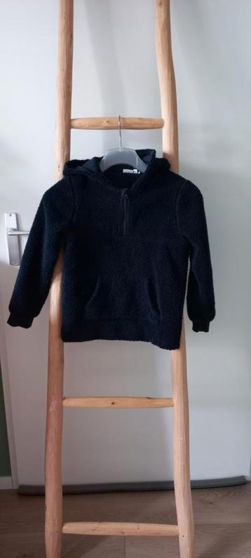 NAME-IT HOODY BLAUW BORG MAAT 128 beschikbaar voor biedingen
