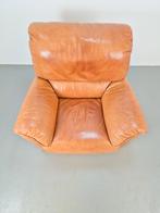 fauteuil Natuzzi design loungechair kalfs leer Italië cognac, N, 75 tot 100 cm, Leer, N