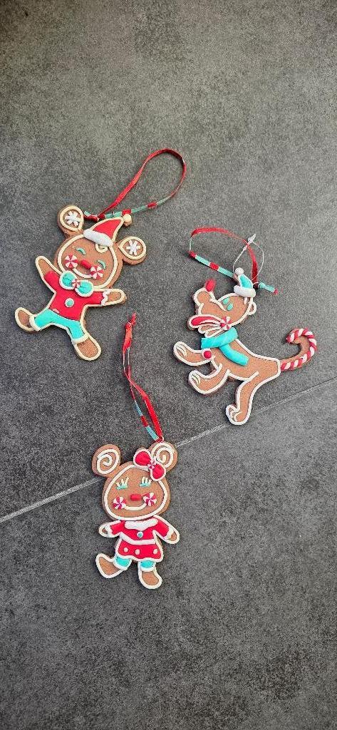 Disney Gingerbread kerst hangers 3x samen in 1 koop, Ophalen of Verzenden, Zo goed als nieuw