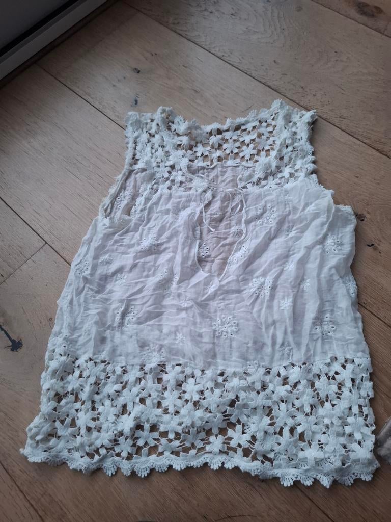 NICOVA Gehaakte Top Maat 38, Kleding | Dames, Tops, Maat 38/40 (M), Wit, NICOVA, Ophalen of Verzenden