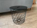 IKEA KVISTBRO opbergtafel zwart, Minder dan 55 cm, Rond, Zo goed als nieuw, Ophalen