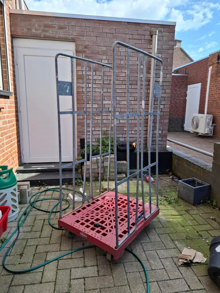 Rolcontainer, 100 liter of meer, Ophalen, Gebruikt, Transportkar