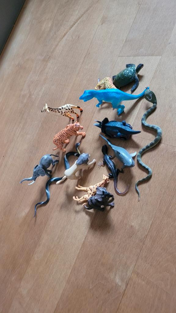 Plastic speelgoed dieren set - diverse soorten, Kinderen en Baby's, Speelgoed | Overig, Gebruikt, Jongen of Meisje, Ophalen of Verzenden