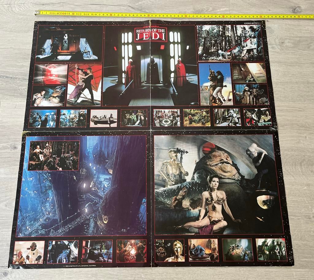 Star Wars vintage Return of the Jedi poster, Verzamelen, Star Wars, Ophalen of Verzenden, Gebruikt