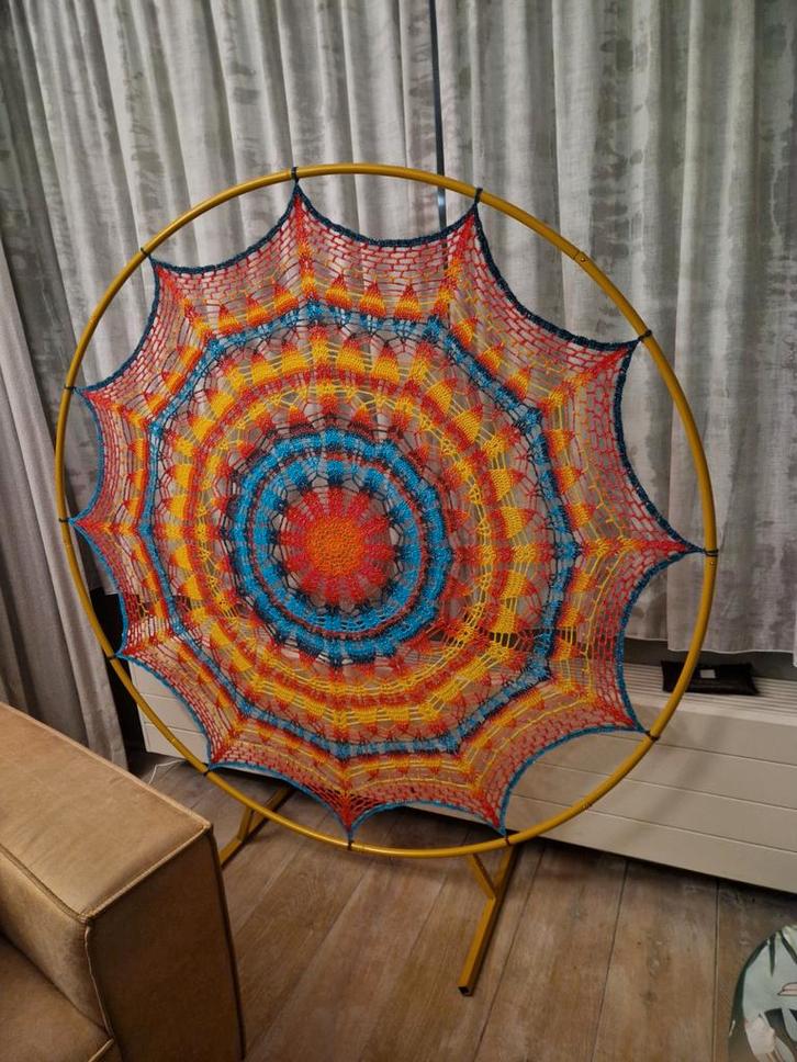 Kamerscherm Mandala Gehaakt - 150cm Doorsnede, Huis en Inrichting, Woonaccessoires | Kamerschermen, Ophalen