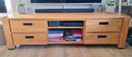 Laag TV meubel blank eiken 180cm, Ophalen, Gebruikt, 150 tot 200 cm, Minder dan 100 cm