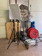 Complete foto studio 4 lampen + statieven, Audio, Tv en Foto, Fotografie | Fotostudio en Toebehoren, Ophalen, Zo goed als nieuw