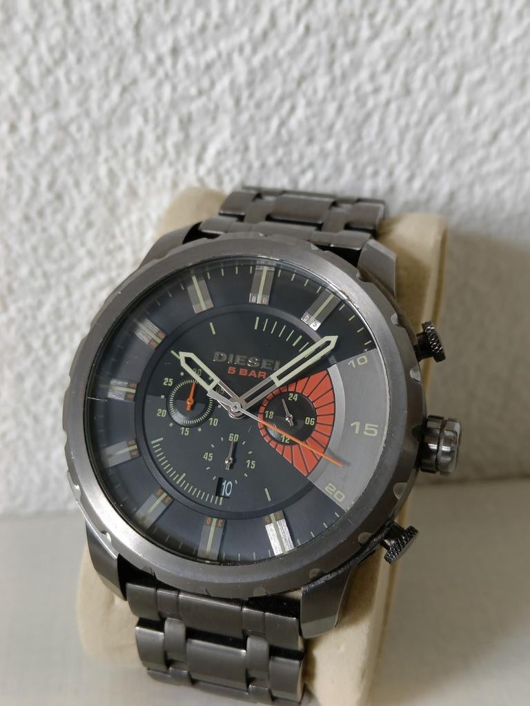 Diesel DZ4348 Stronghold horloge, Ophalen of Verzenden, Zo goed als nieuw, Grijs, Diesel