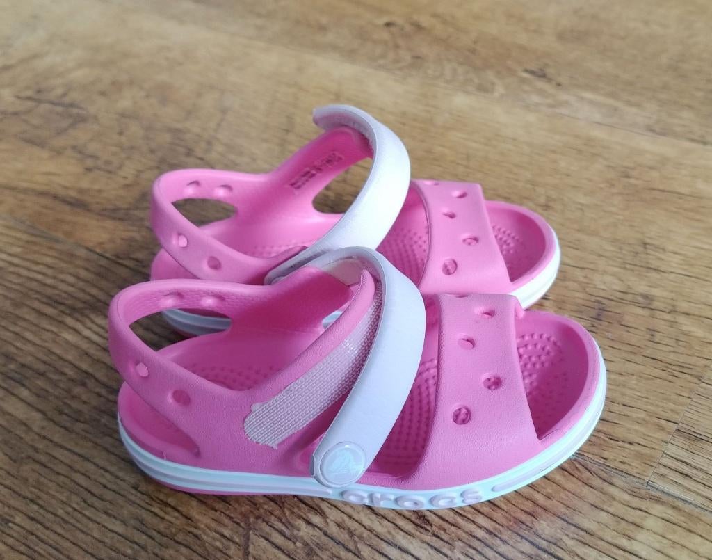 Crocs Bayaband sandalen roze maat C6 (22-23) met klittenband, Kinderen en Baby's, Kinderkleding | Schoenen en Sokken, Crocs, Meisje