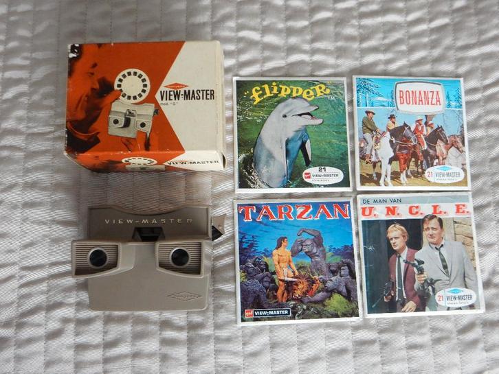 Te Koop Viewmaster, Model G + 4 sets foto's, Verzamelen, Speelgoed, Gebruikt, Ophalen of Verzenden