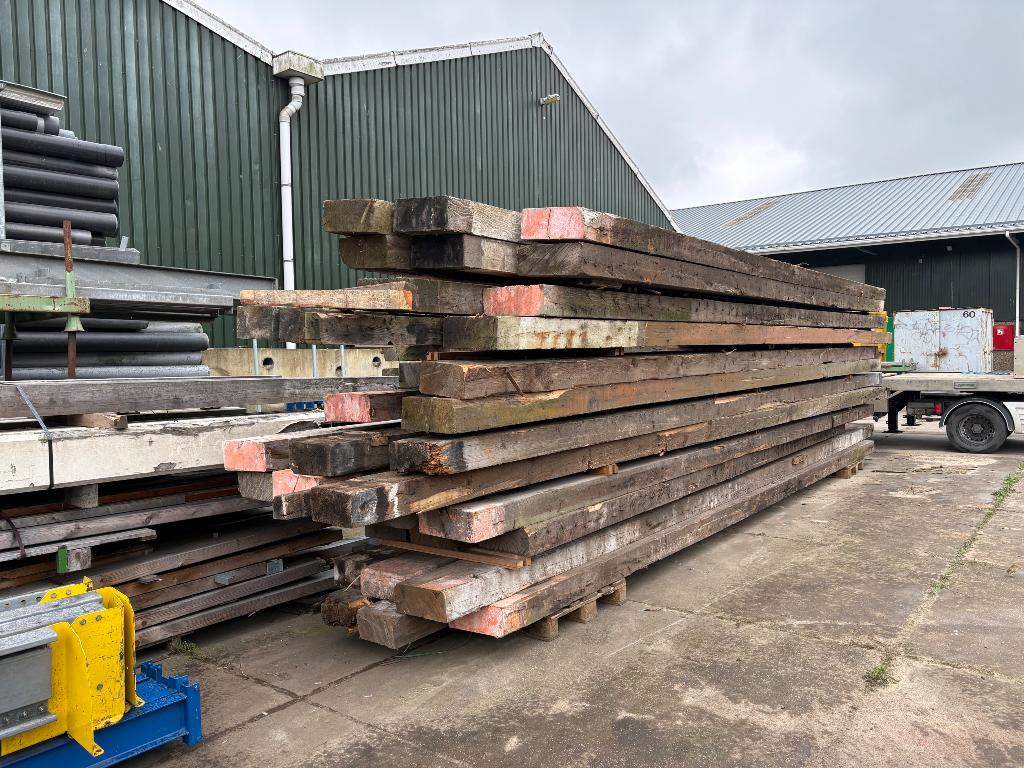 Zware balken, Tuin en Terras, Palen, Balken en Planken, Ophalen, Gebruikt, 250 cm of meer, Balken