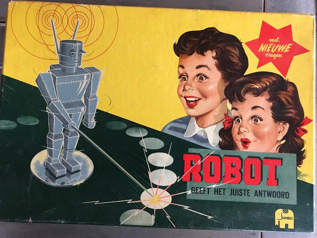 Vintage bordspel : Robot geeft het juiste antwoord, Ophalen