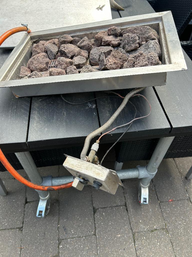 Vuurhaard inbouw, Tuin en Terras, Ophalen, Gebruikt