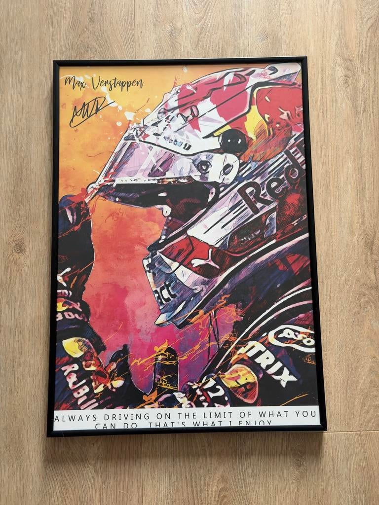 Max verstappen poster met frame 40x60, Ophalen