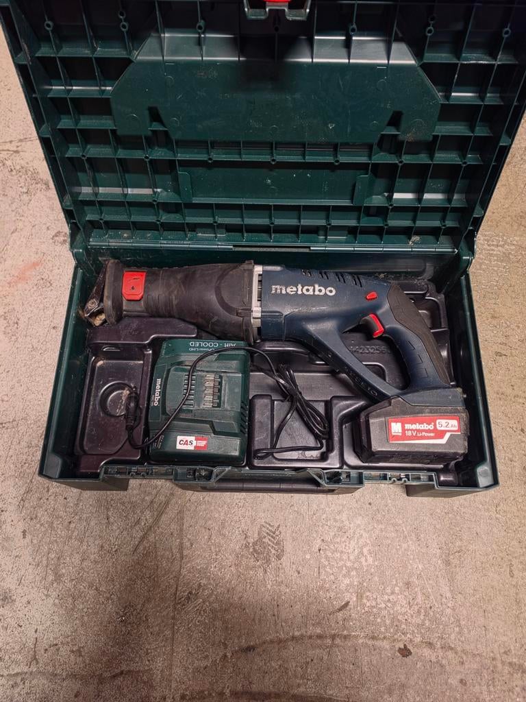 Metabo ASE18LTX accu reciprozaag 18v met accu en lader, Ophalen of Verzenden
