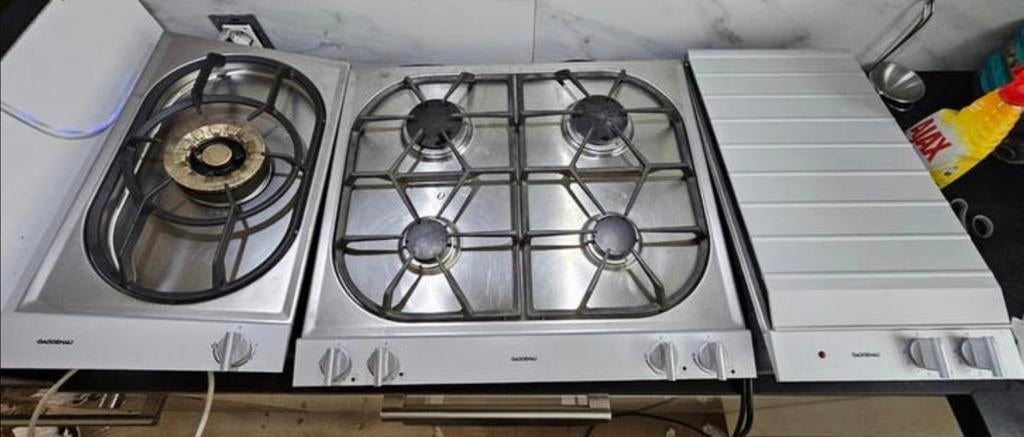 Gaggenau domino inbouw Kookplaat & Grill set, Ophalen