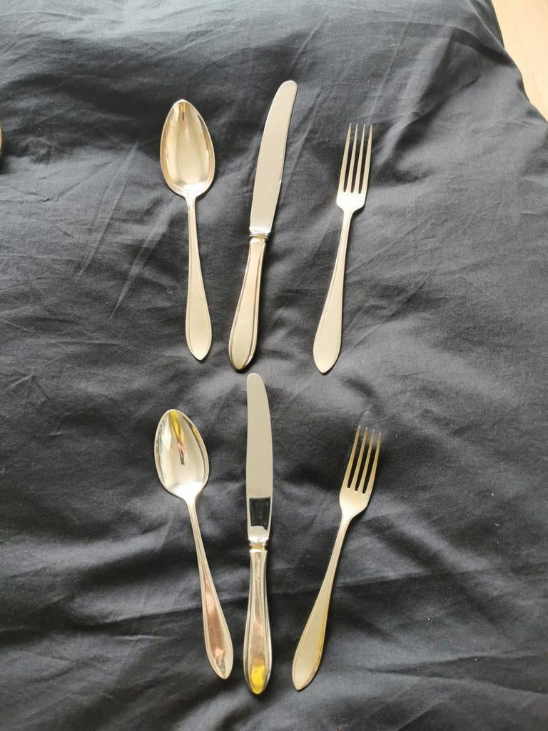 Verzilverd bestek, Antiek en Kunst, Antiek | Goud en Zilver, Ophalen