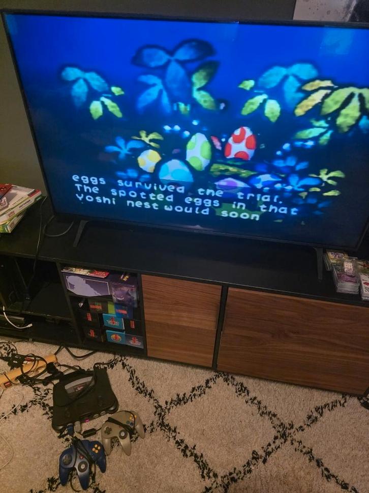 Nintendo N64 console met 2 controllers en 15 spellen, Spelcomputers en Games, Spelcomputers | Nintendo 64, Gebruikt, Met 2 controllers