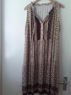 Jurk zomer mouwloos bruin beige nieuw S/M, Ophalen of Verzenden, Nieuw, Beige