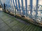 Inrijpoort met hekje, Ophalen, Gebruikt, IJzer, Tuinhek