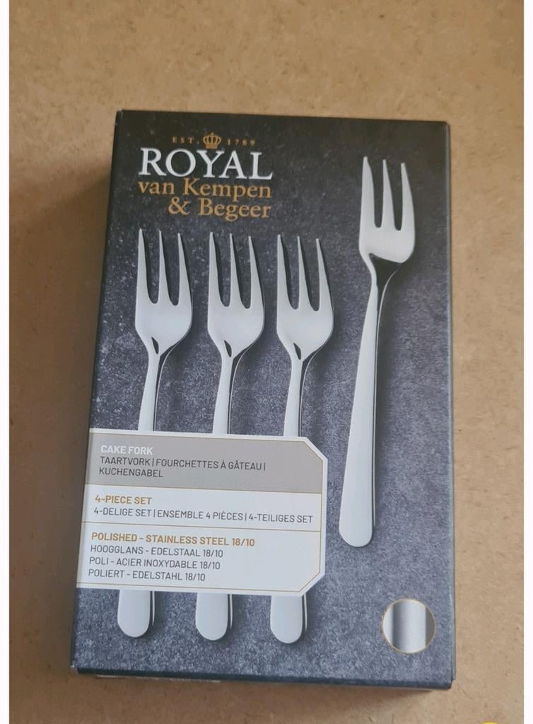 Ah royal van kempen en begeer bestek taartvorkjes vorkjes, Nieuw, Ophalen of Verzenden, Rvs of Chroom, Vaatwasserbestendig