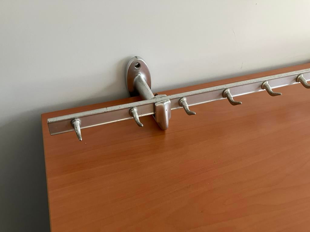 Kapstok van slagerijhaken vintage, Wandkapstok, Gebruikt, Ophalen of Verzenden, Minder dan 100 cm