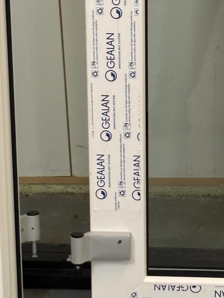 Nieuw kunststof kozijn met dubbele deur, Doe-het-zelf en Verbouw, Deuren en Horren, Ophalen, Kunststof, Nieuw, Buitendeur