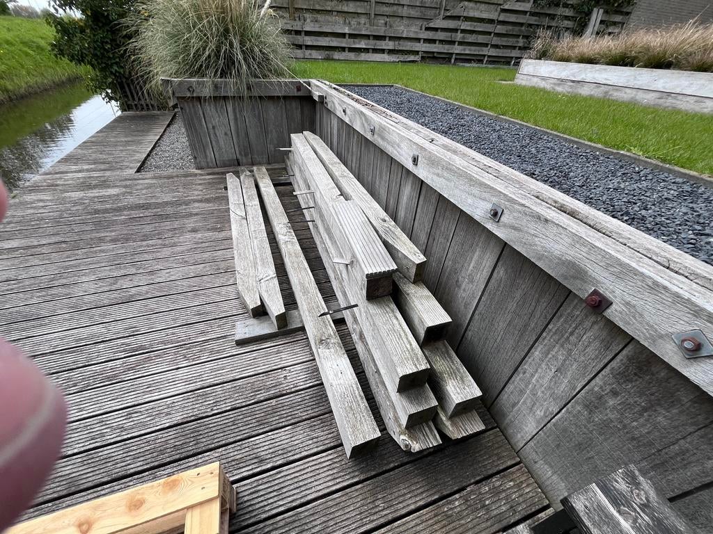 Gebruikte douglas balken voor diverse projecten, Ophalen, Gebruikt, Hardhout, 250 cm of meer