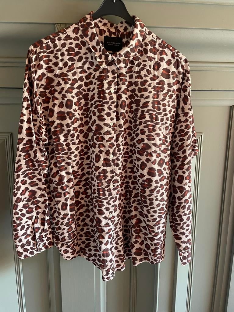Mooie blouse van Scotch & Soda, animal print, maat L, Kleding | Dames, Blouses en Tunieken, Ophalen of Verzenden, Gedragen, Maat 42/44 (L)